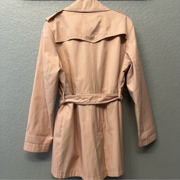 Sam Edelman double breasted trench coat blush Belted Size XL - Picture 3 of 9